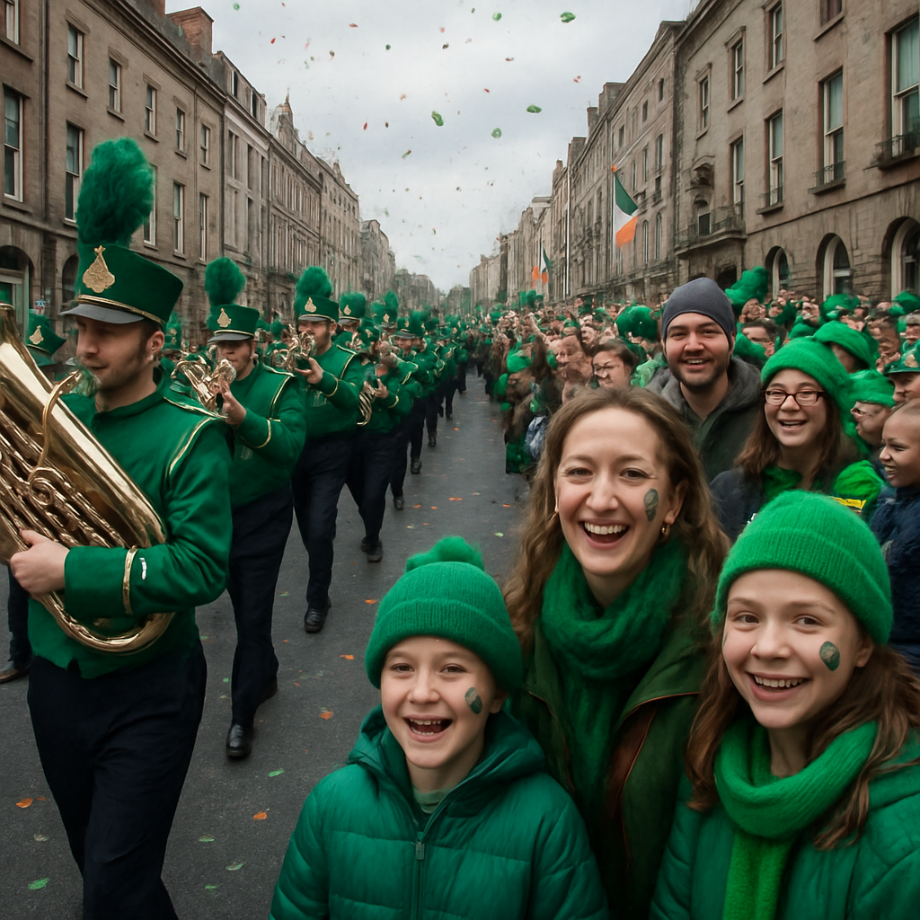 St Patrick Day Parade Dublin DIY paint by numbers