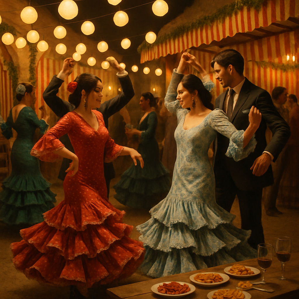 Feria De Abril Seville Night paint by numbers