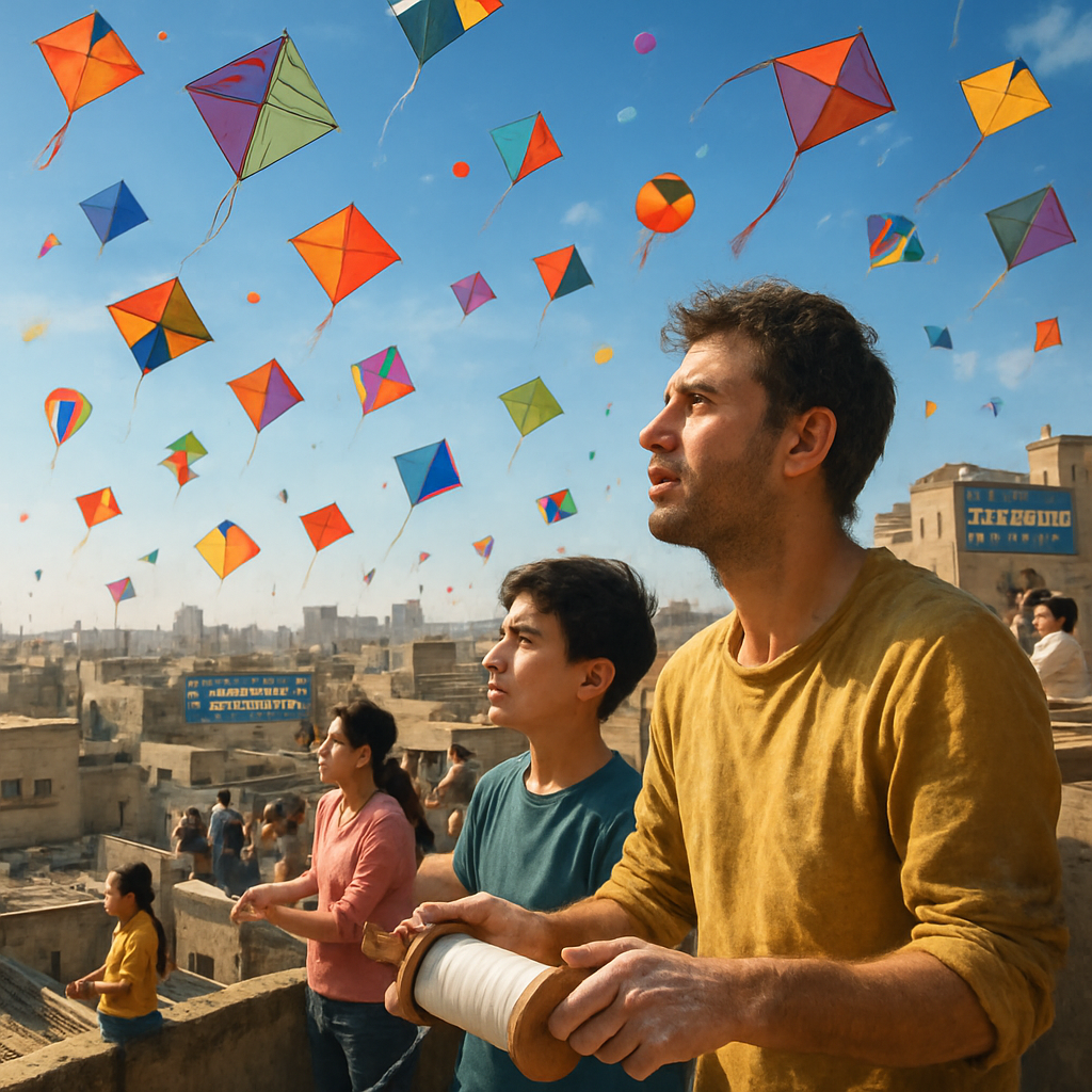 Kite Festival Ahmedabad Sky paint by number