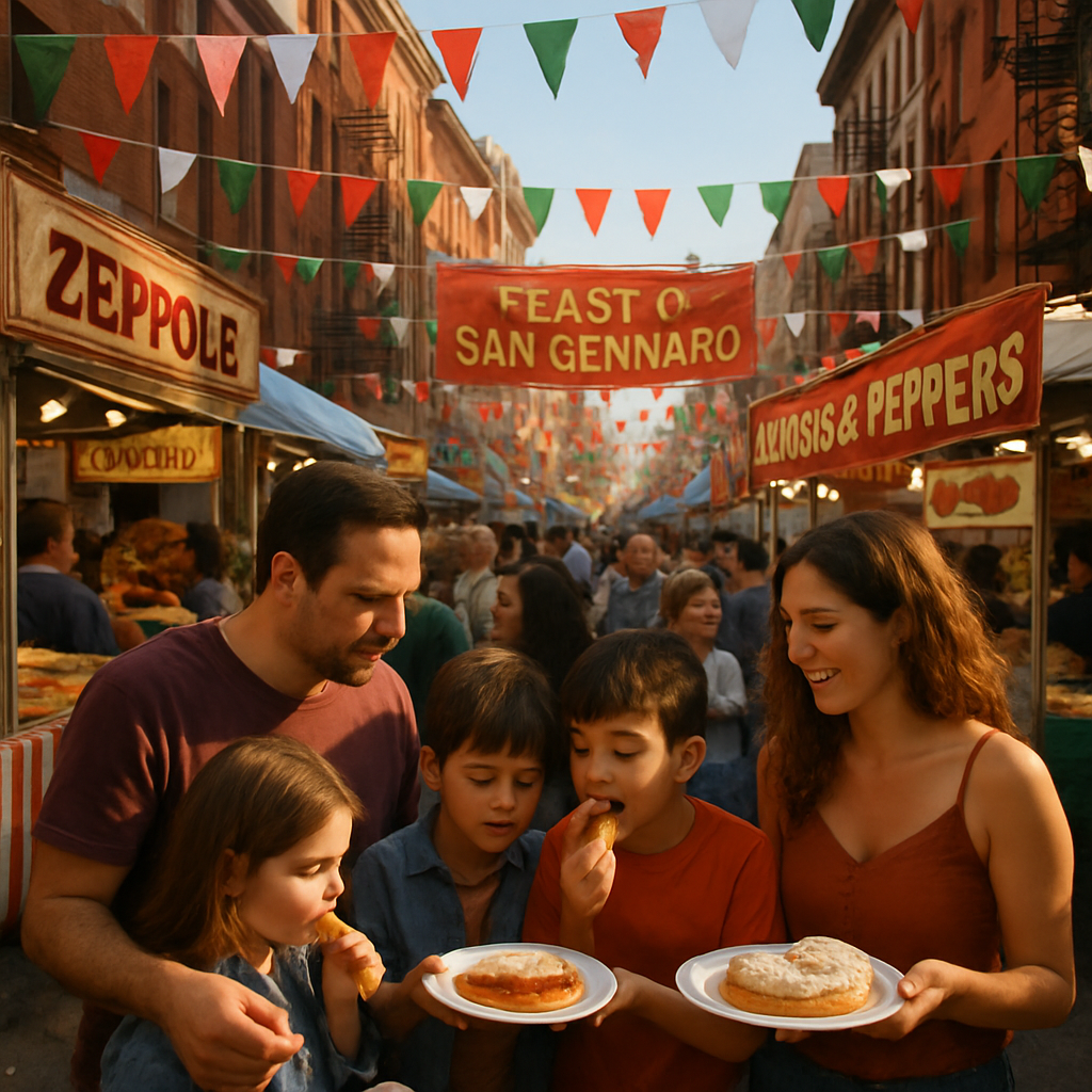 Feast Of San Gennaro Street Fair Painting by numbers kit