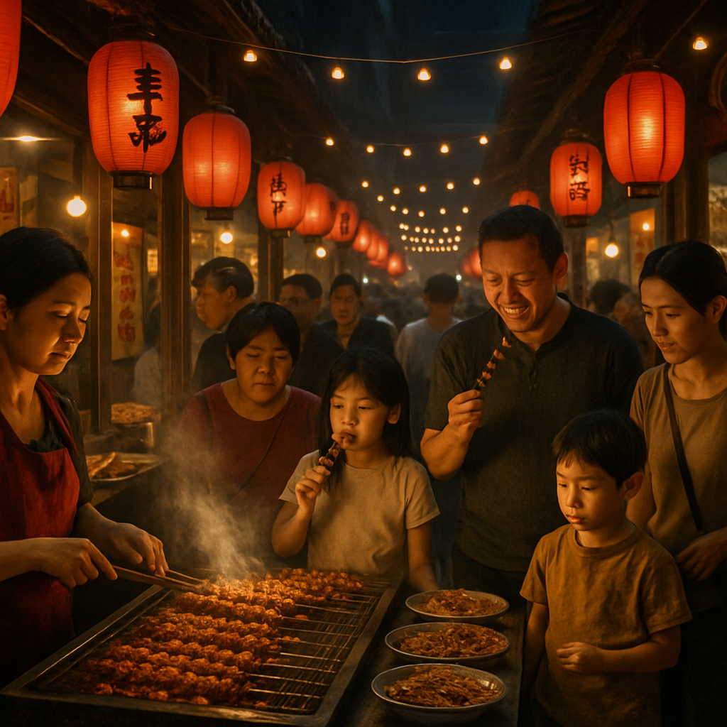Yulin Lantern Night Market Paint by numbers kits