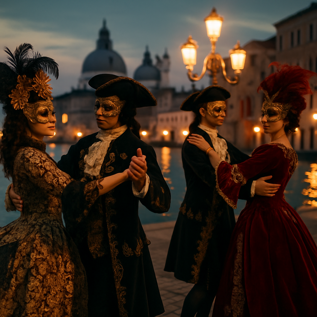 Venice Carnival Masked Elegance Painting by numbers kit