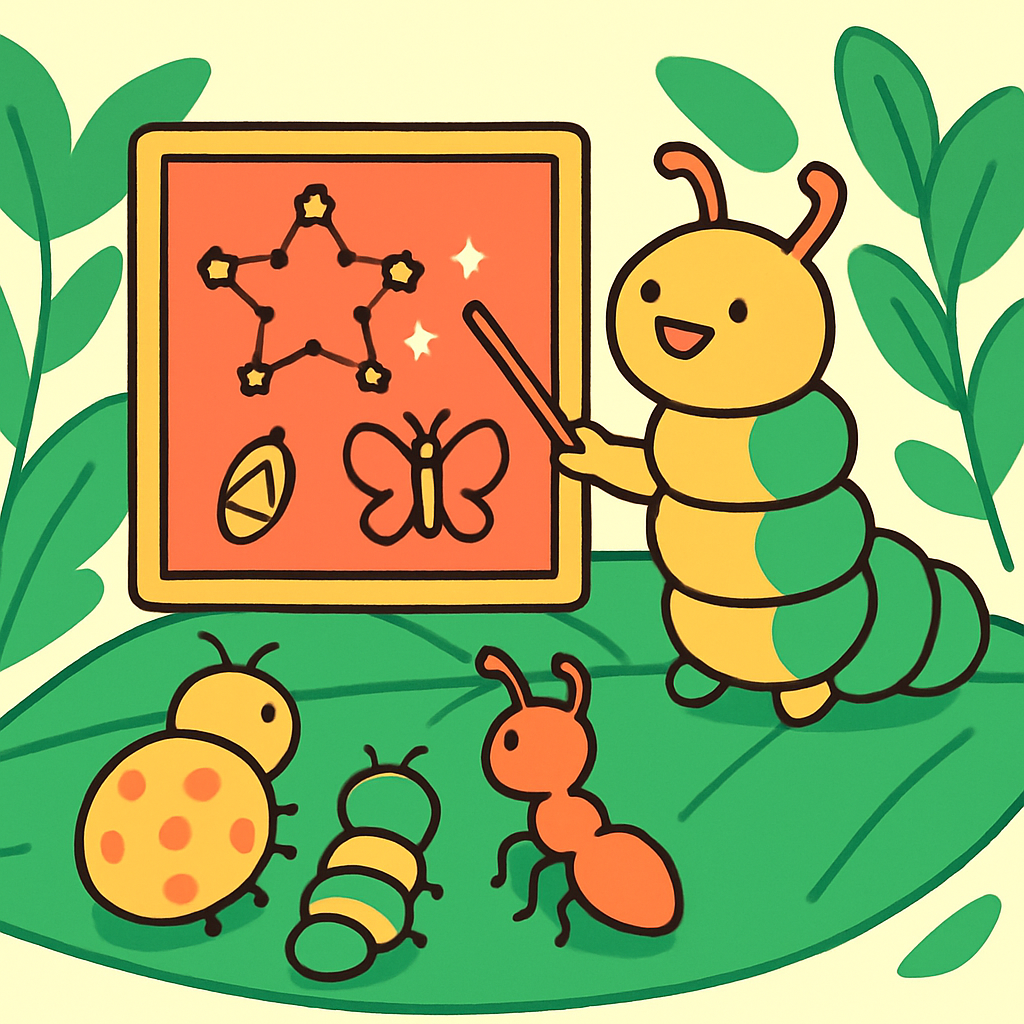 Celestial Caterpillar Classroom DIY paint by numbers
