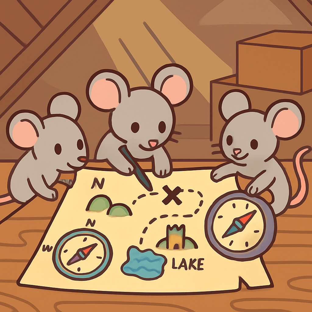Map Making Mice painting number kit