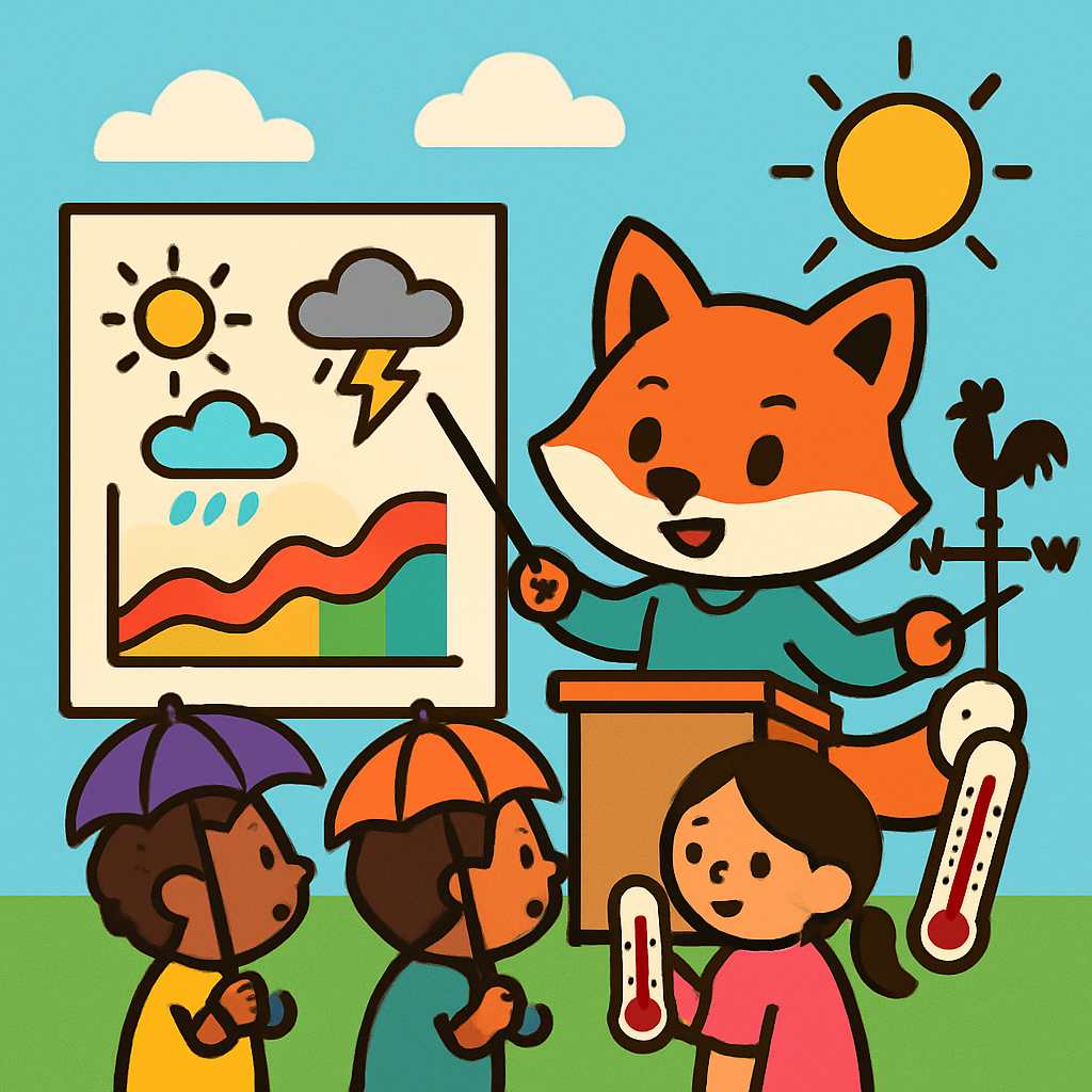 Meteorologist Fox Club Number painting