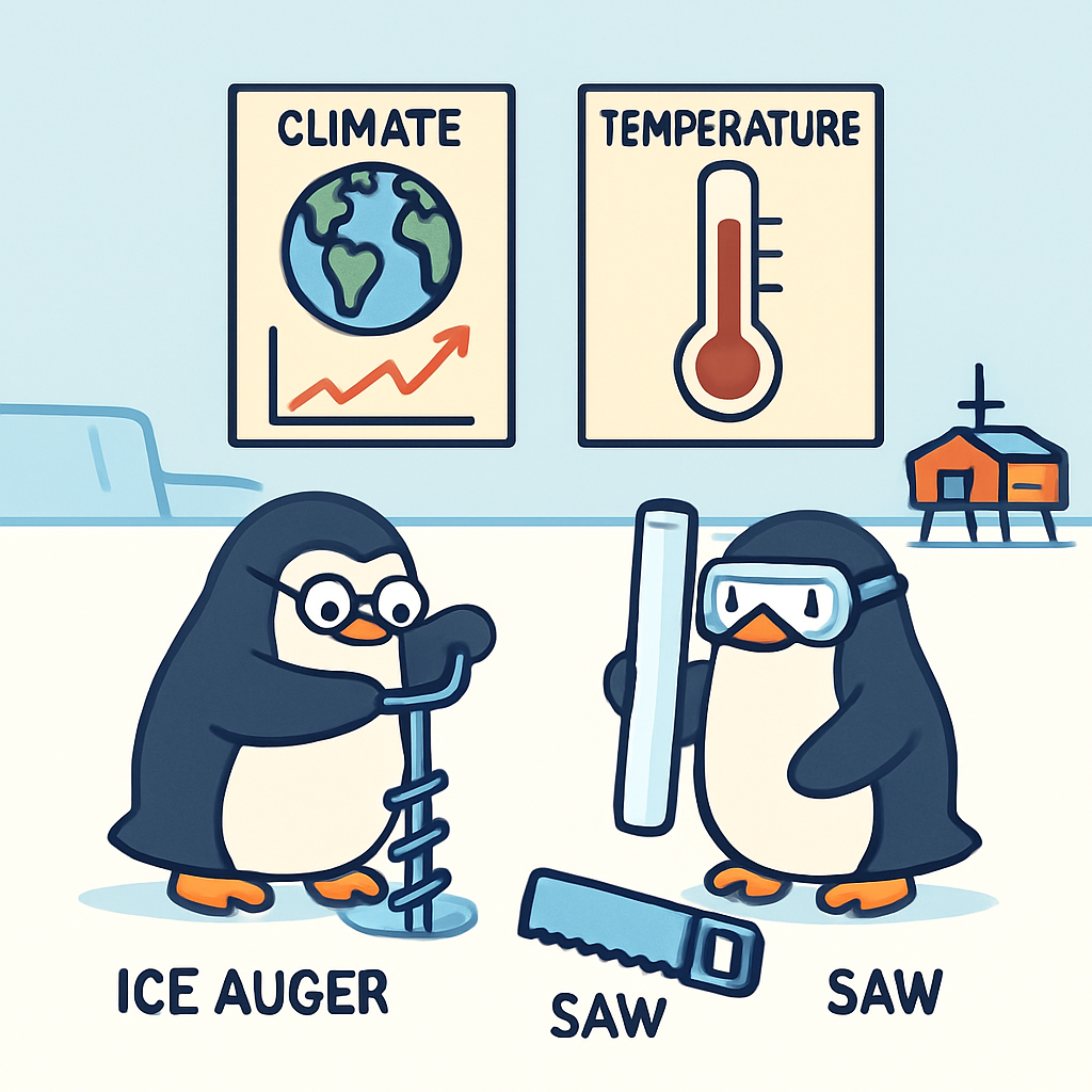 Antarctic Scientists Paint by numbers art