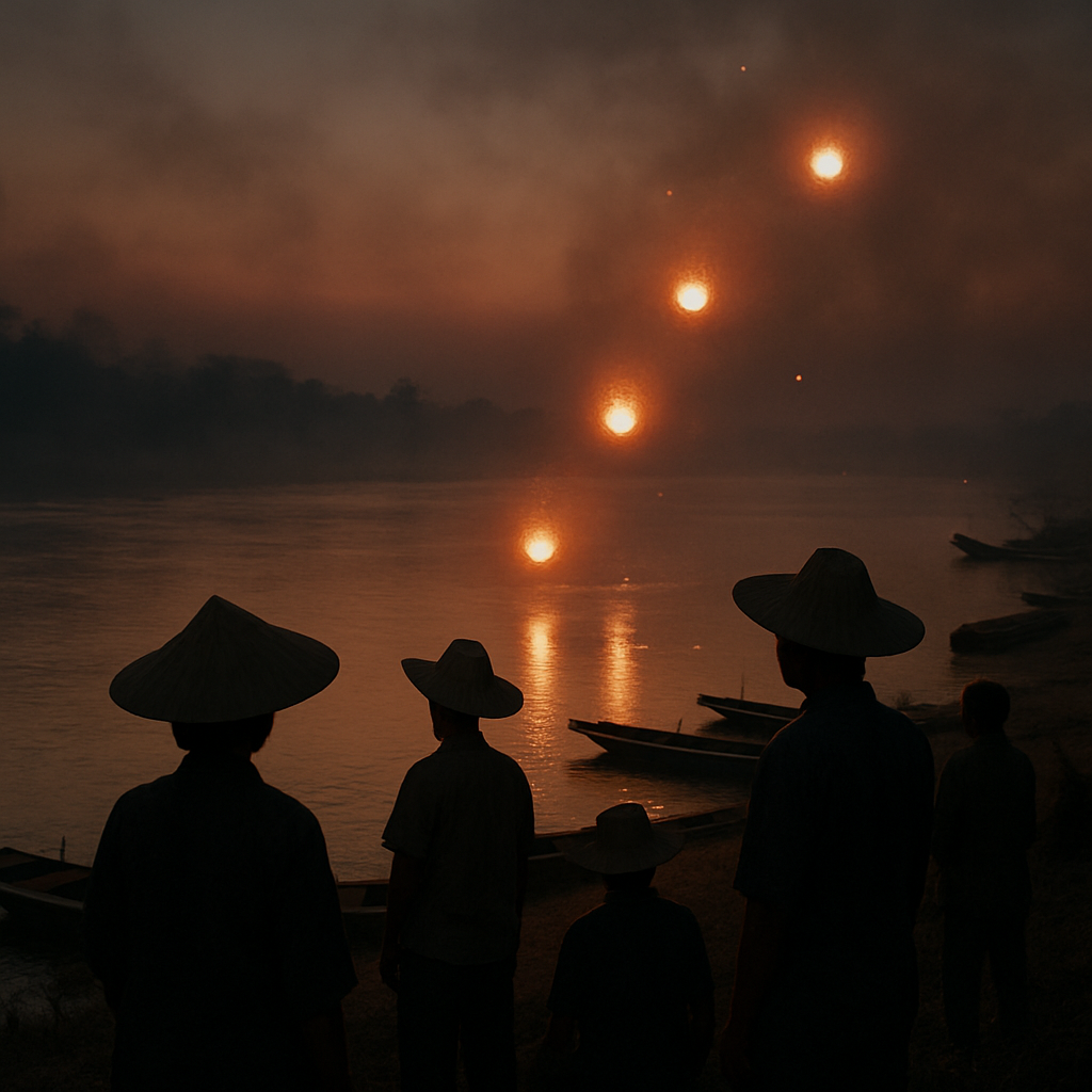 Naga Fireballs Mekong Phenomenon Numbered painting kits
