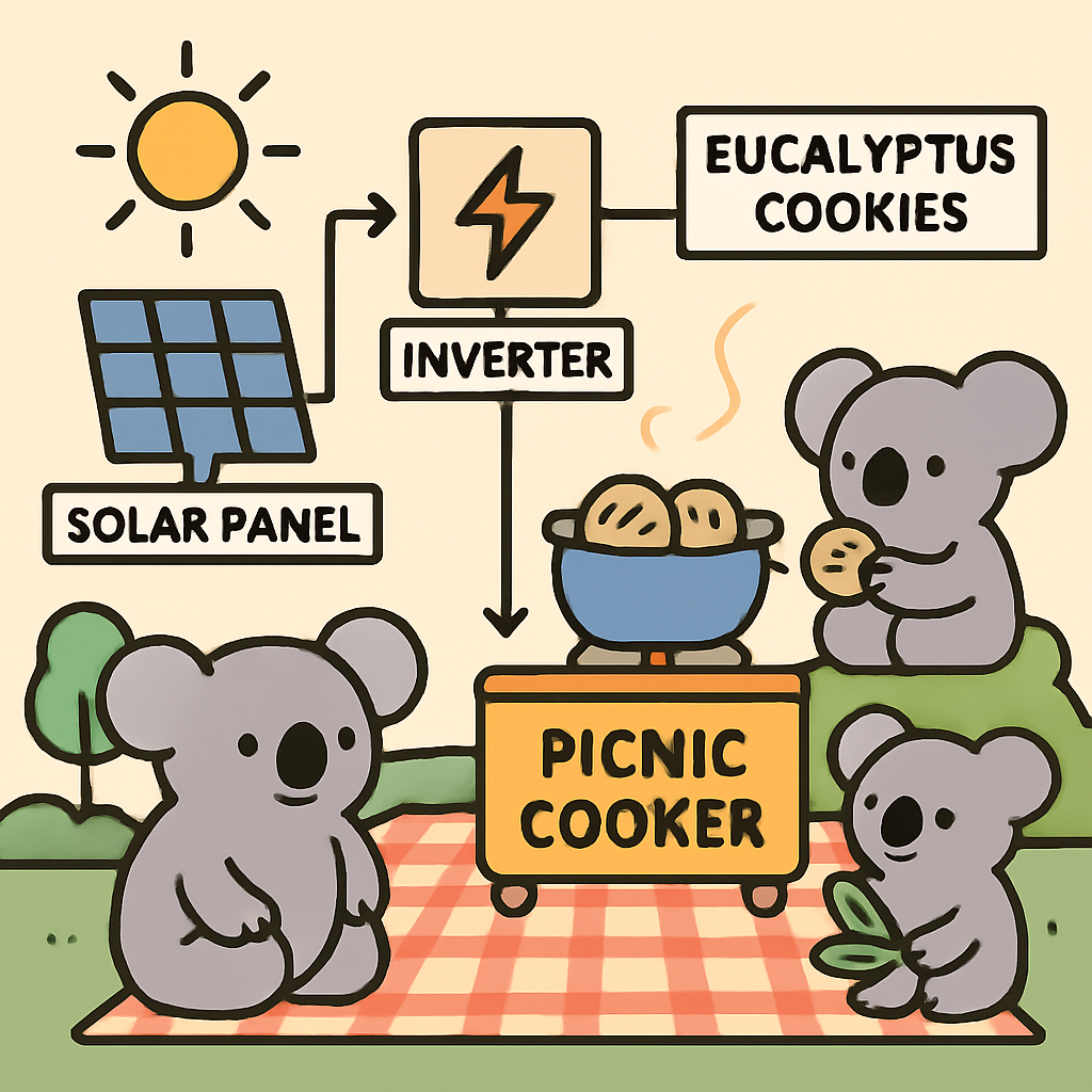 Solar Chef Koalas Number painting