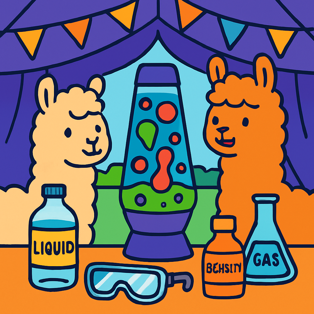 Lava Lamp Llamas Painting by numbers kit