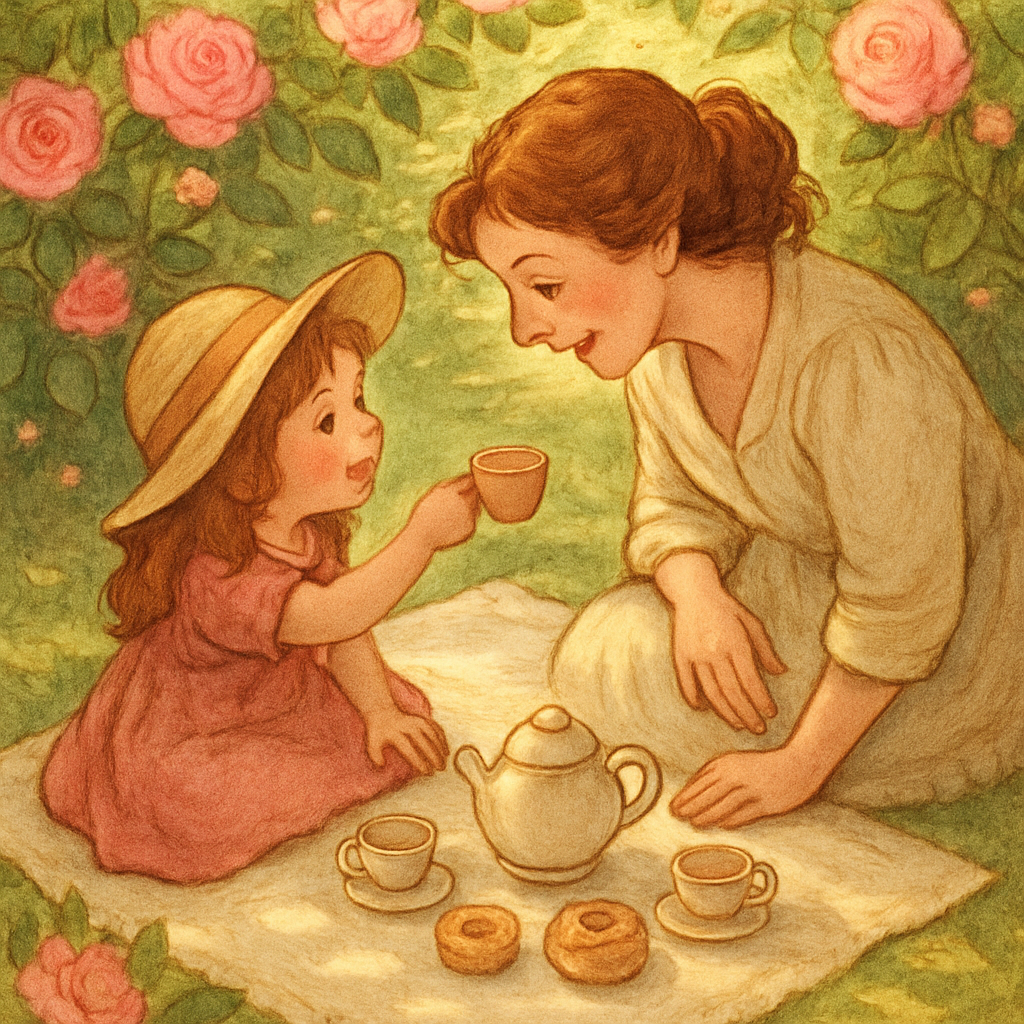 Garden Tea Party Together Paint by numbers art