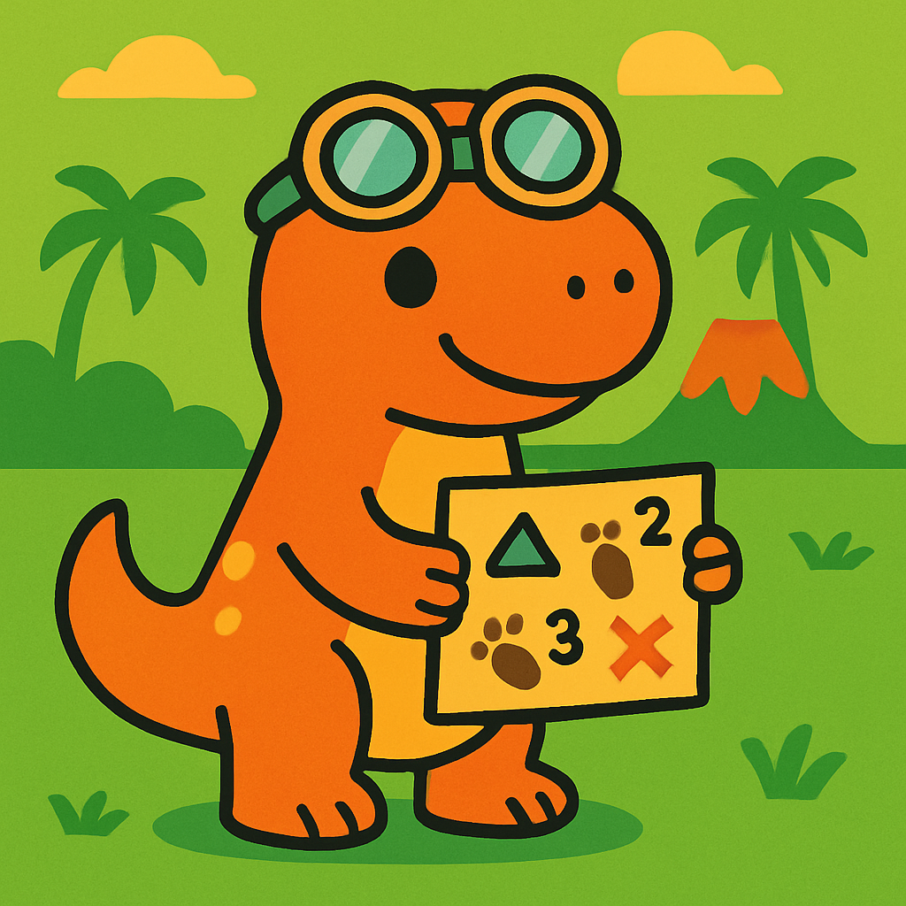 Cosmic Safari Dino paint by numbers