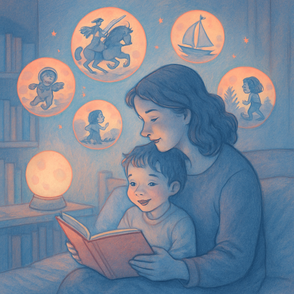 Orbiting Storytime Number painting