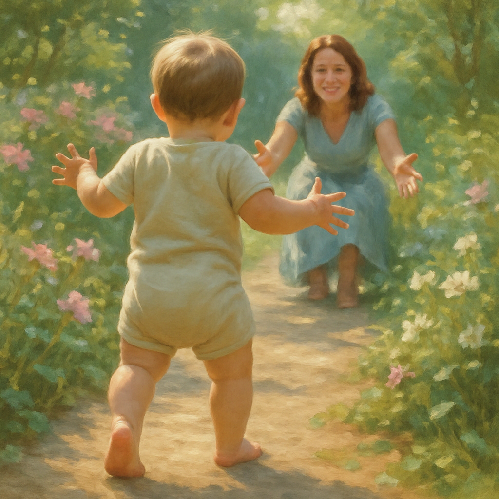 First Steps Garden Path Number painting