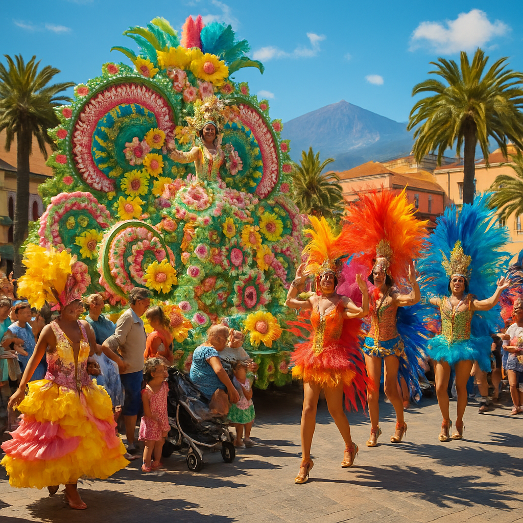 Carnival Of Santa Cruz Tenerife Float Paint by numbers art