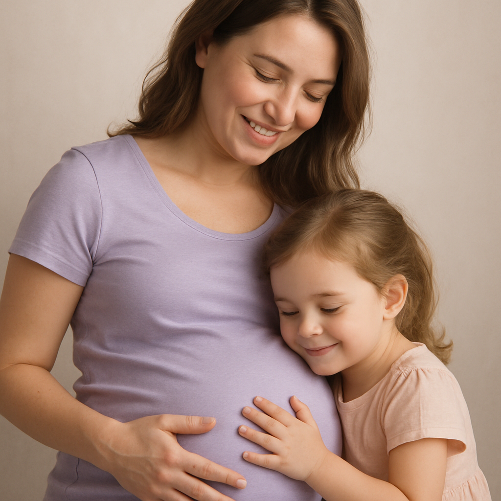 Belly To Baby Heartbeat Connection painting number kit