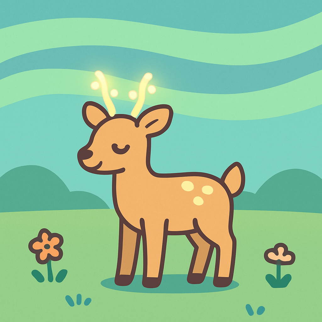 Aurora Deer Meadow Paint by numbers art