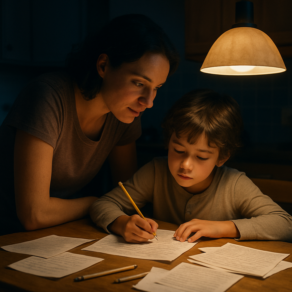 Late Night Homework Support Painting by numbers kit