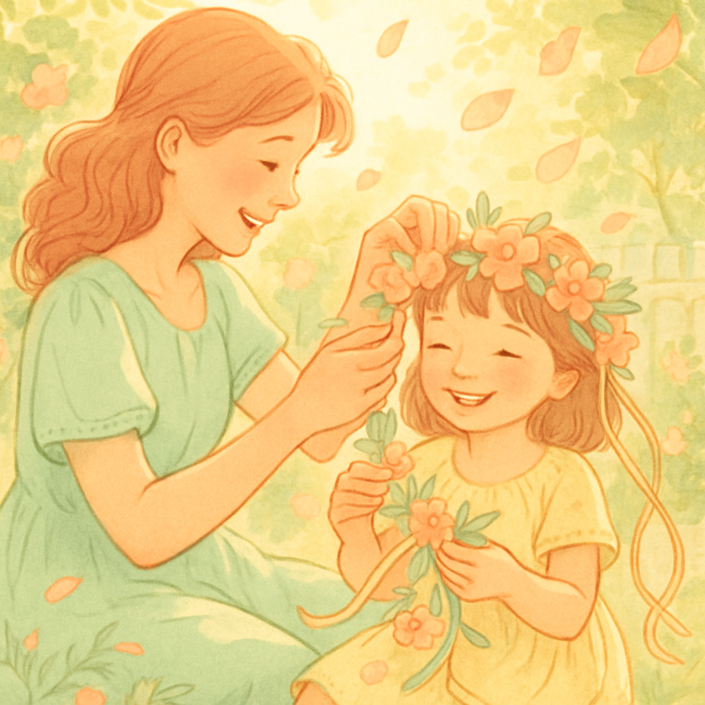 Flower Crown Making Afternoon Paint by numbers art