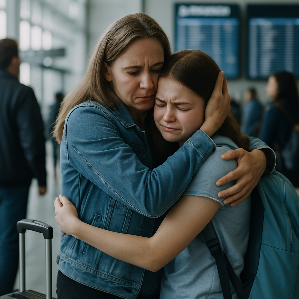 Farewell Airport Hug painting number kit