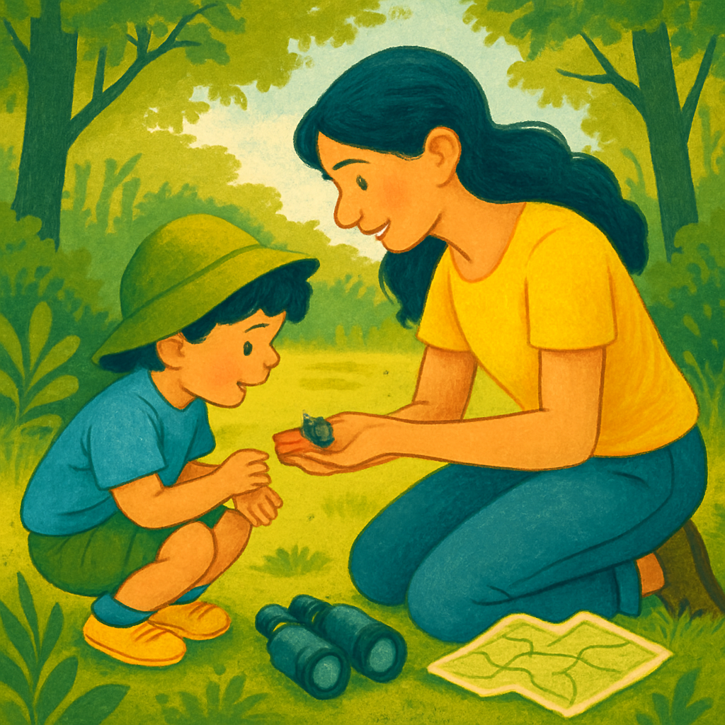 Nature Scavenger Hunt Discovery Number painting