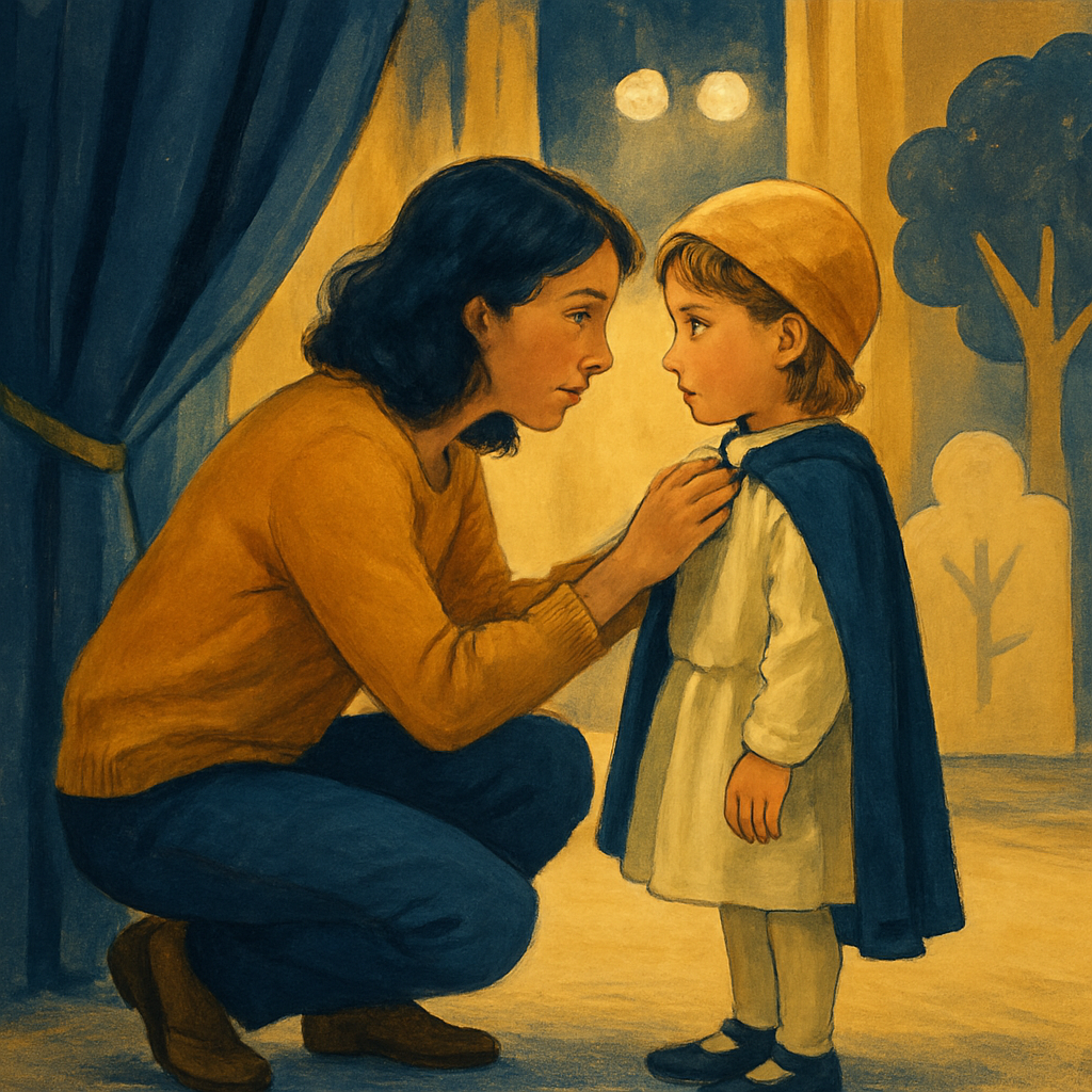 School Play Backstage Support Painting by numbers kit