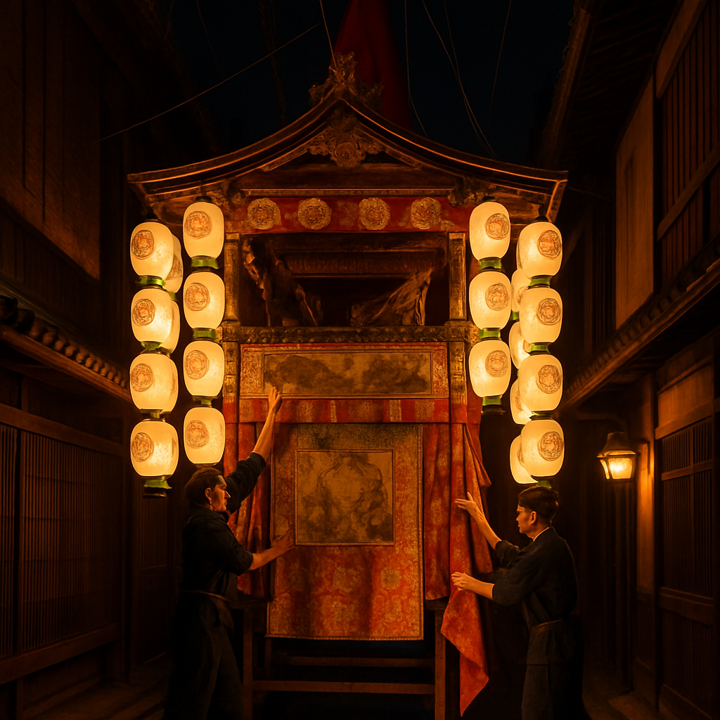 Gion Matsuri Night Float paint by color