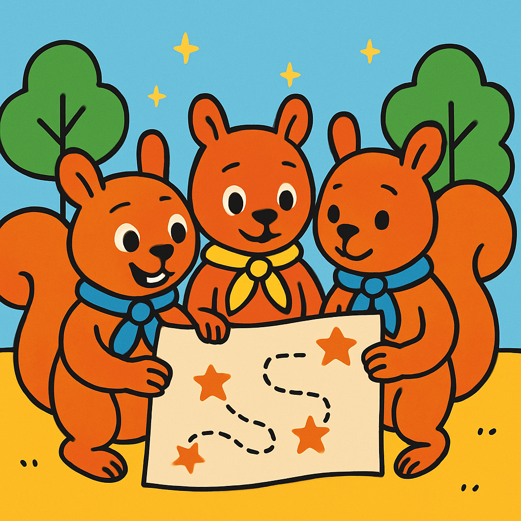 Stellar Squirrel Scouts Numbered painting kits