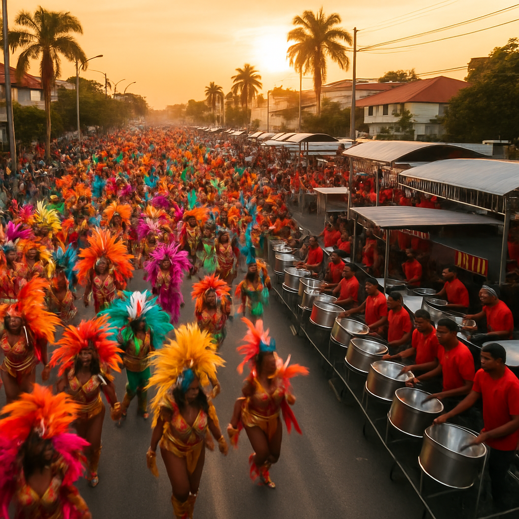 Trinidad Panorama Carnival paint by color