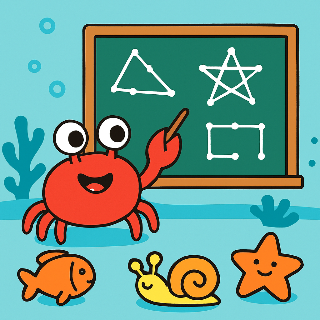 Constellation Crab Classroom Numbered painting kits