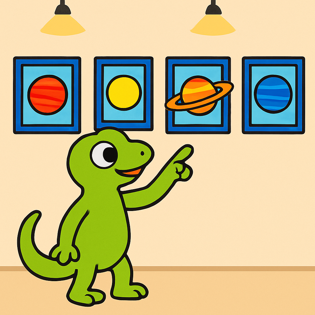Galactic Gecko Gallery Paint by numbers art