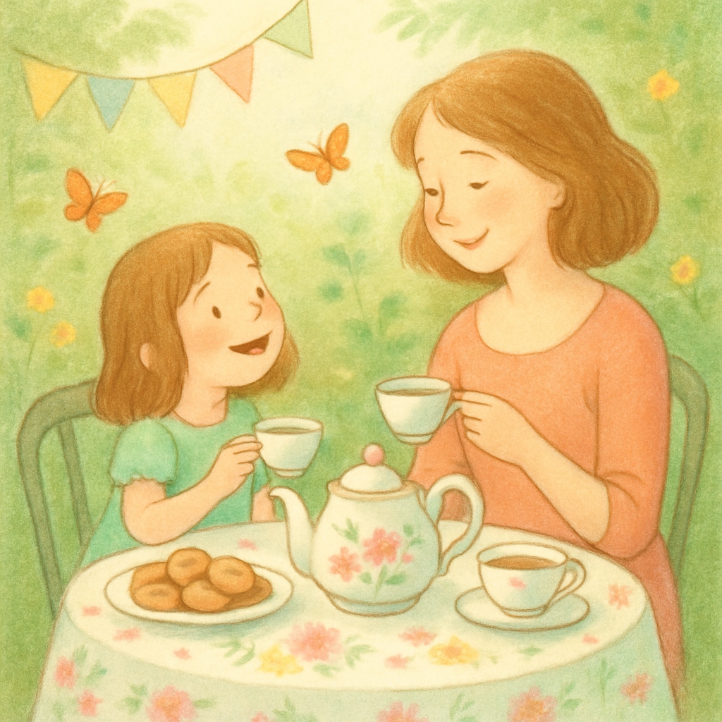 Garden Tea Party DIY paint by numbers