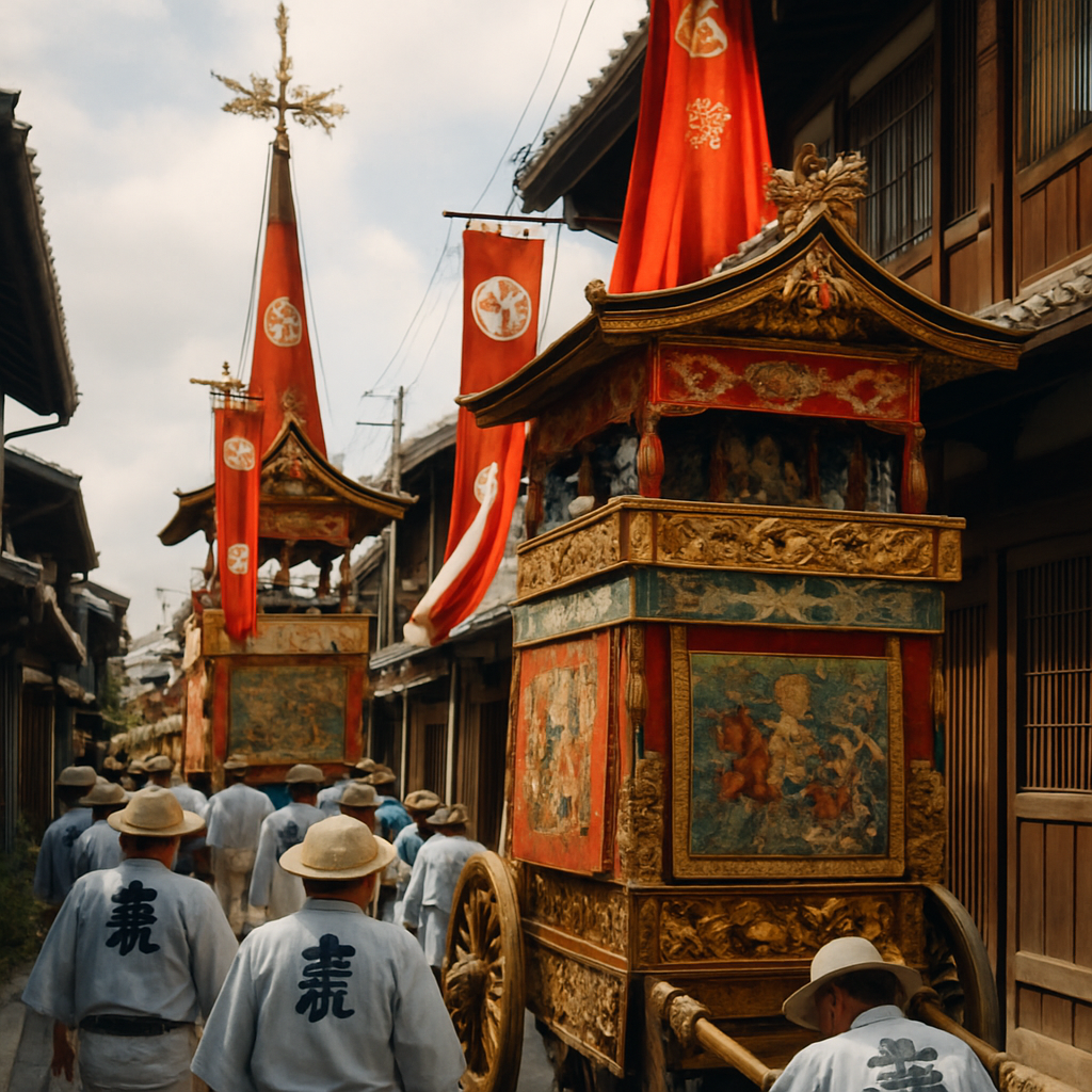 Gion Matsuri Float Procession Kyoto Paint by numbers kits