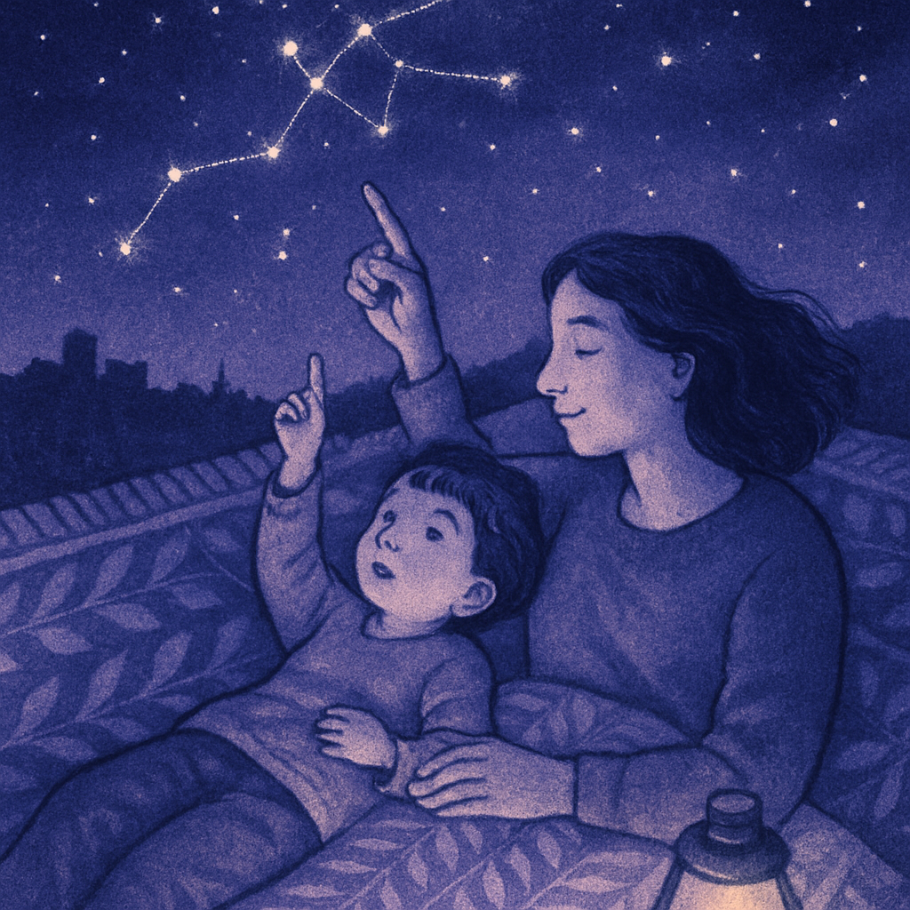 Stargazing Blanket Night paint by numbers