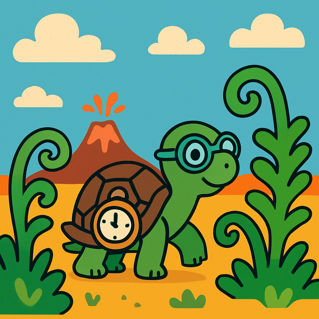 Time Traveler Turtle DIY paint by numbers