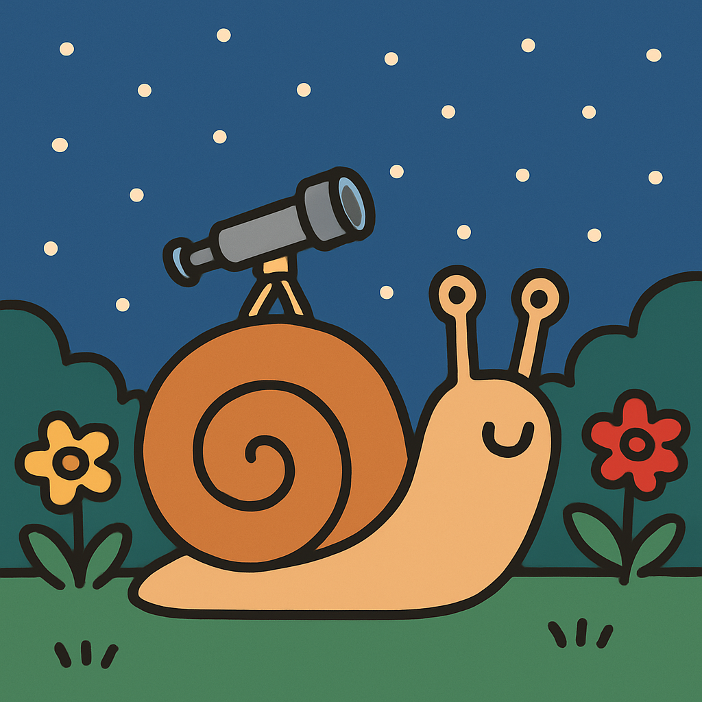 Stargazer Garden Snail Painting by numbers kit