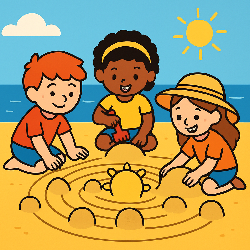 Solar System Sandbox DIY paint by numbers