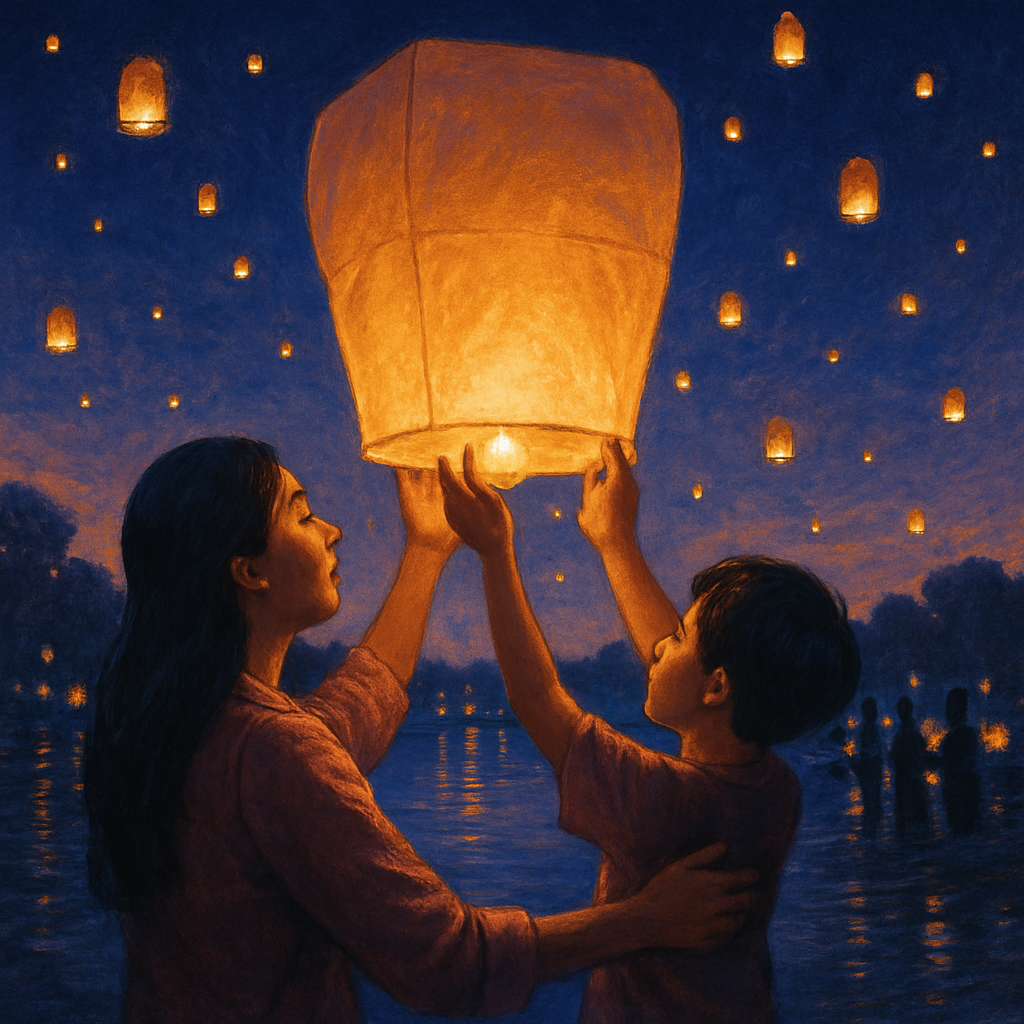 Festival Lantern Release Paint by numbers kits