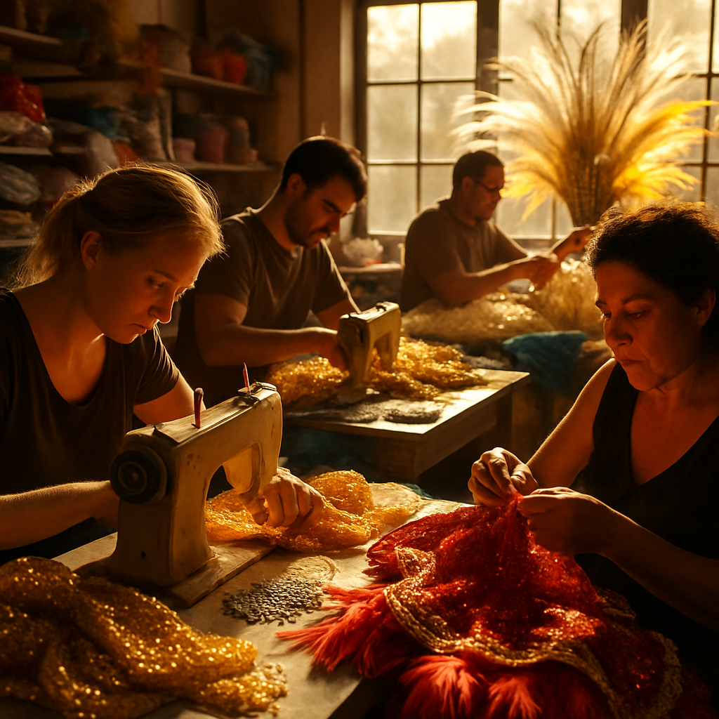 Rio Samba School Costume Workshop Paint by numbers kits