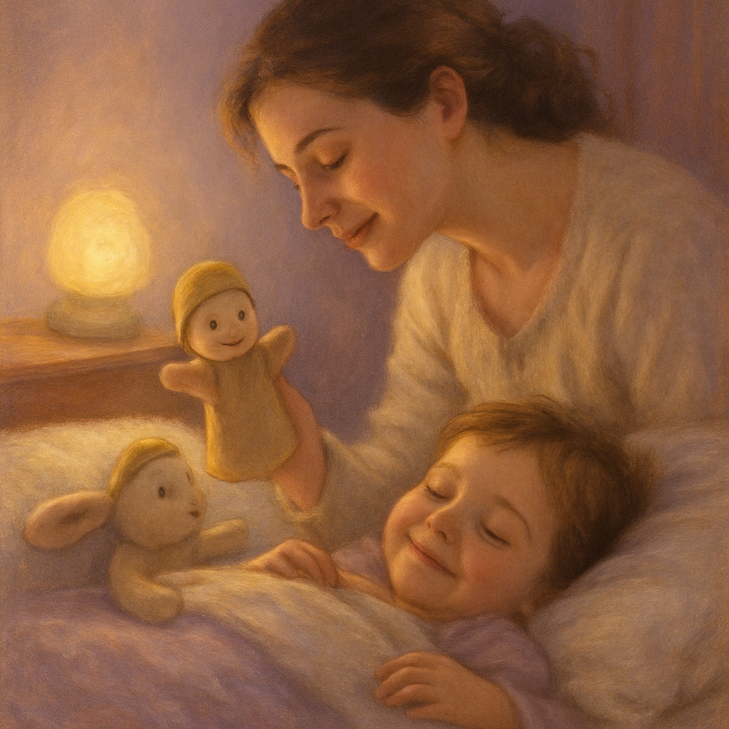 Puppet Bedtime Goodnight DIY paint by numbers