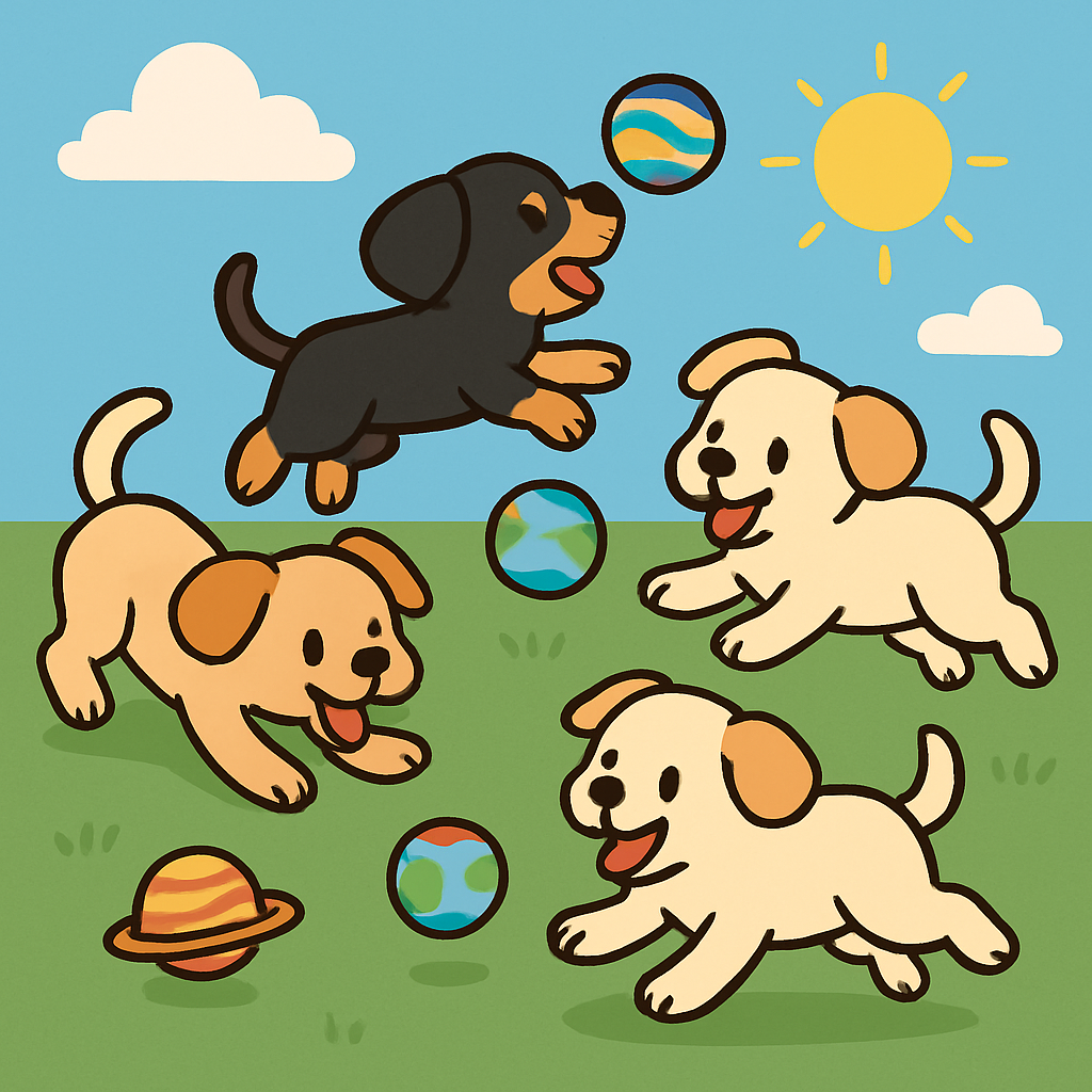 Pocket Planet Puppies Paint by numbers art