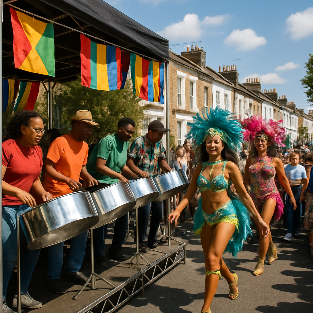 Notting Hill Carnival Steelband Corner Number painting