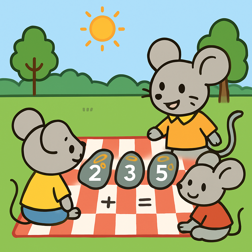 Meteor Math Mice paint by color