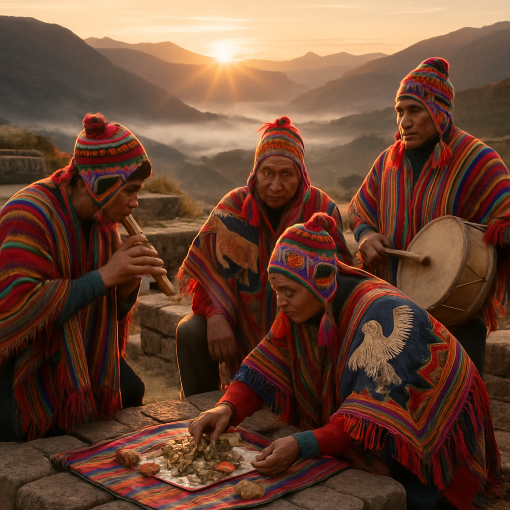 Inti Raymi Ceremonial Offerings Cusco paint by numbers