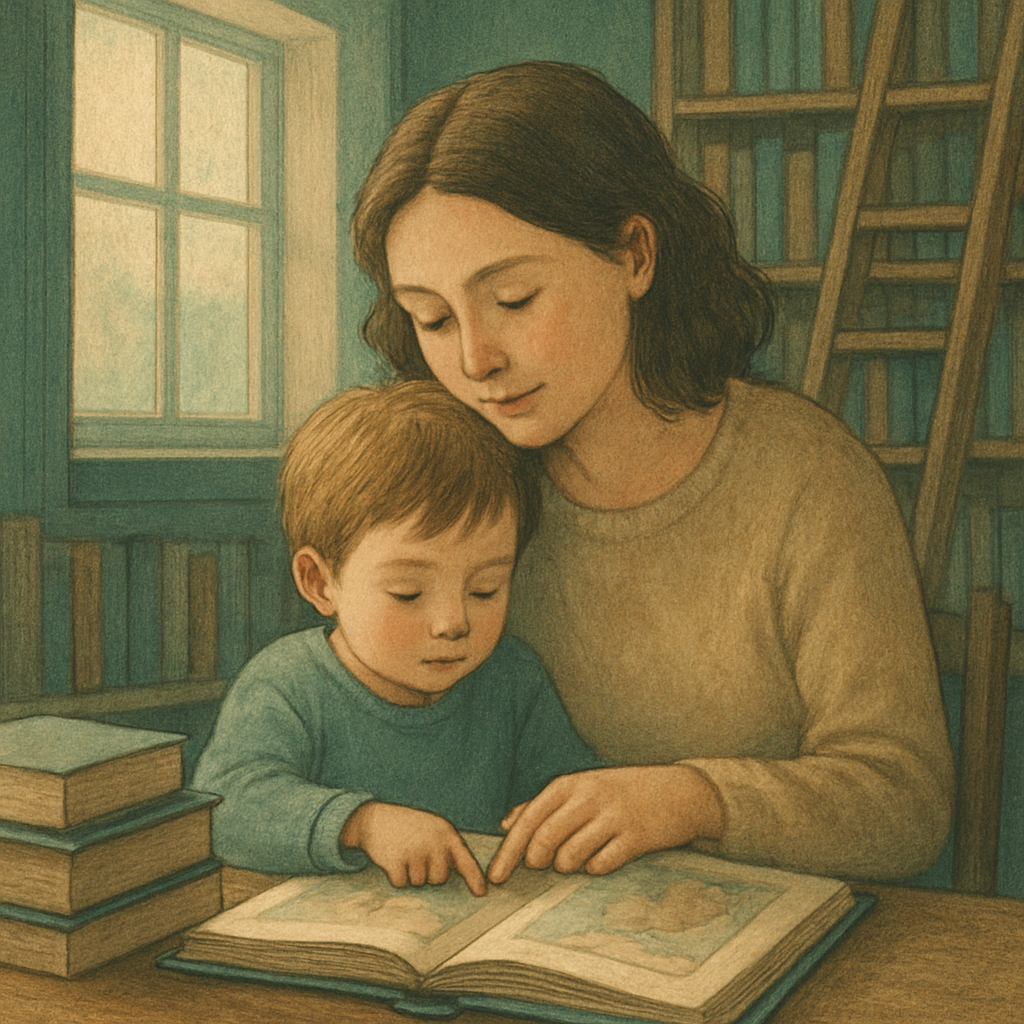 Quiet Library Reading Nook Paint by numbers art
