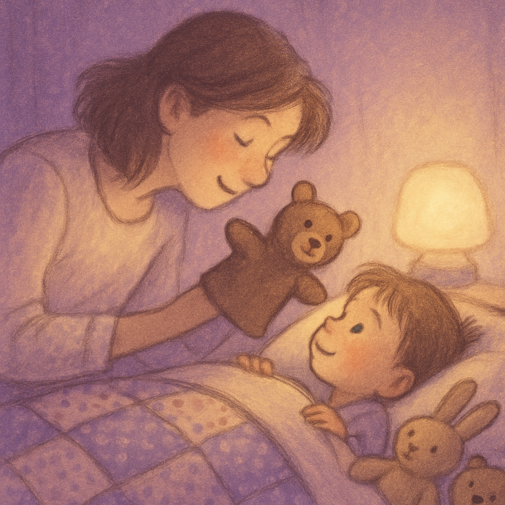 Bedtime Puppet Goodnight Painting by numbers kit
