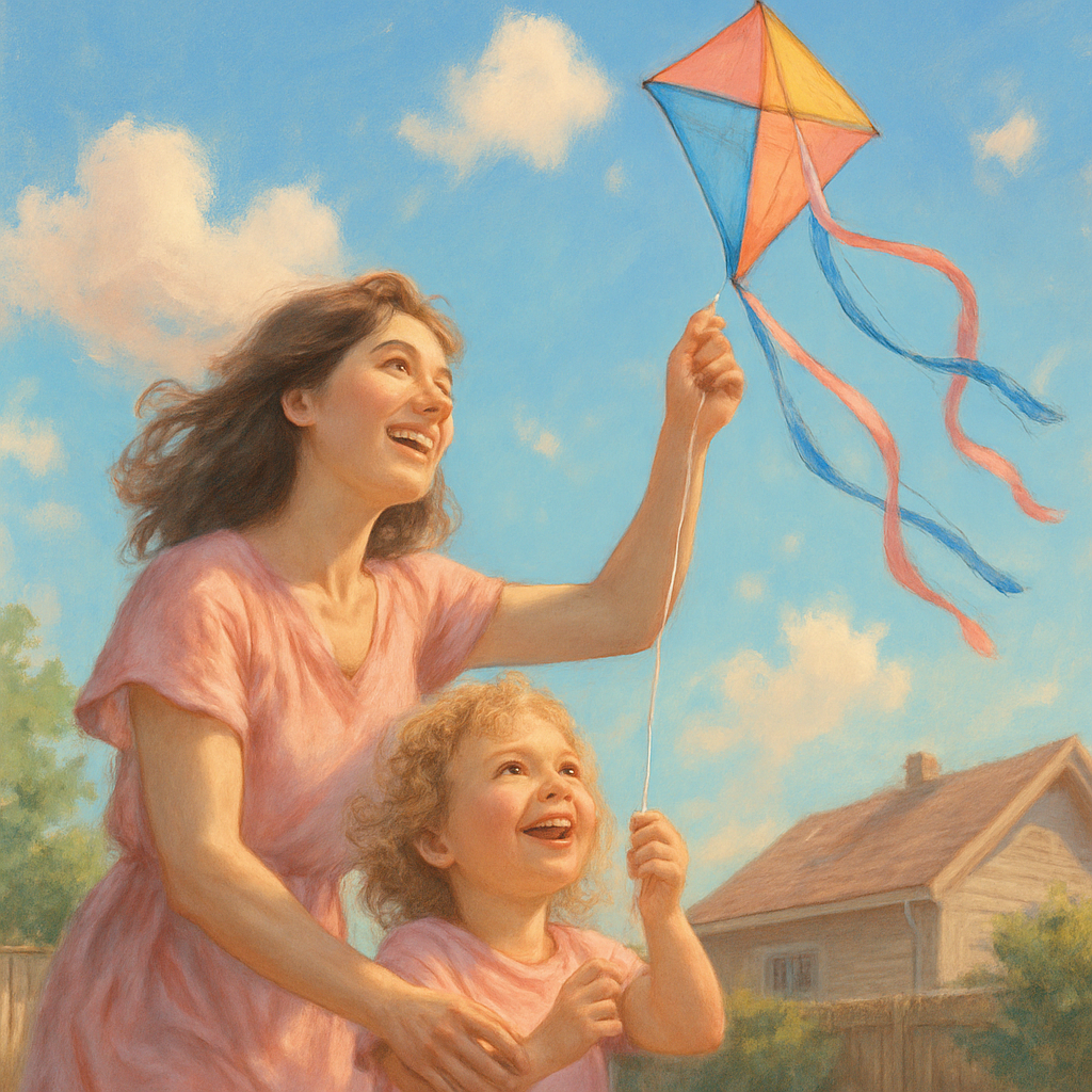 Backyard Kite Teaching paint by color