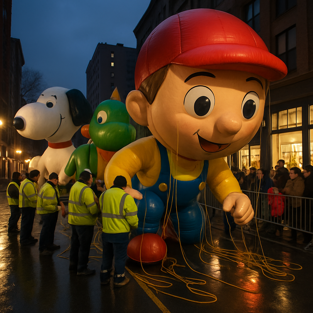 Macys Thanksgiving Balloon Inflation Night DIY paint by numbers