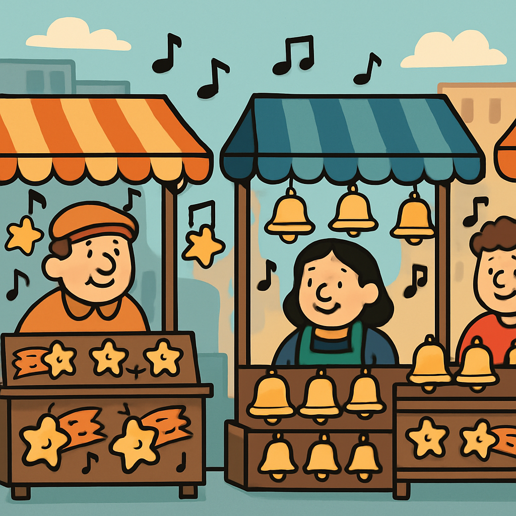 Meteor Melody Market Numbered painting kits