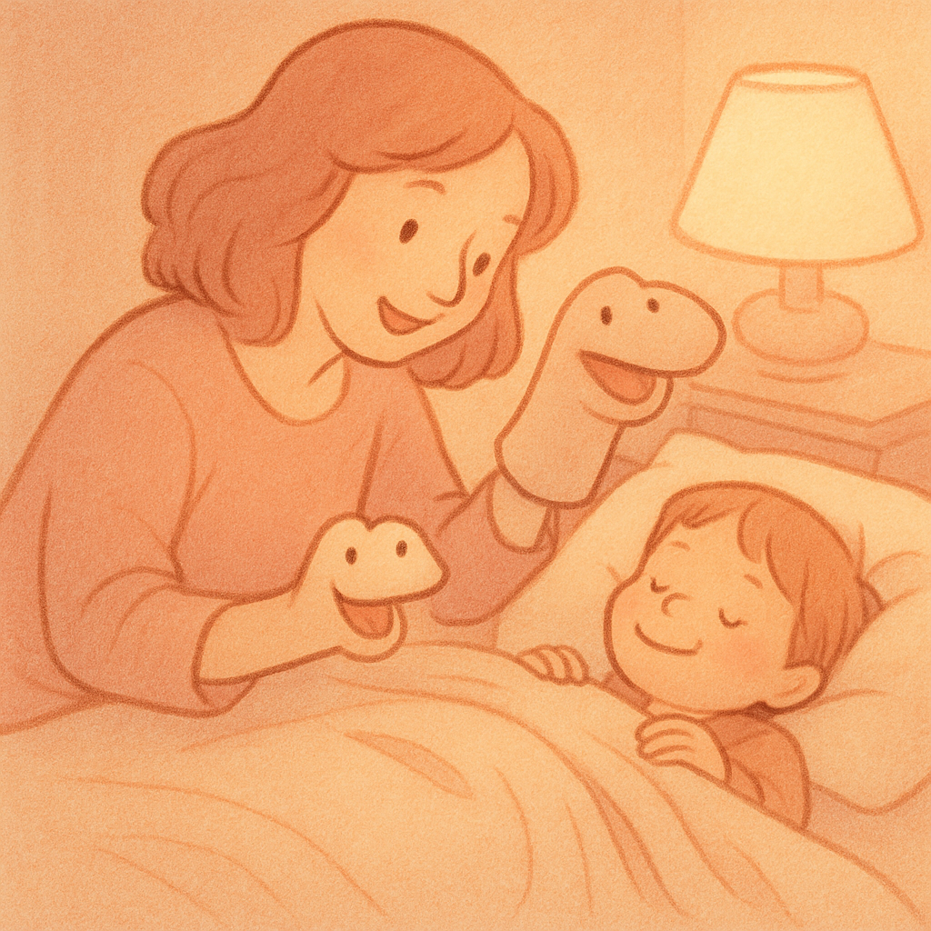 Puppet Bedtime Story Number painting