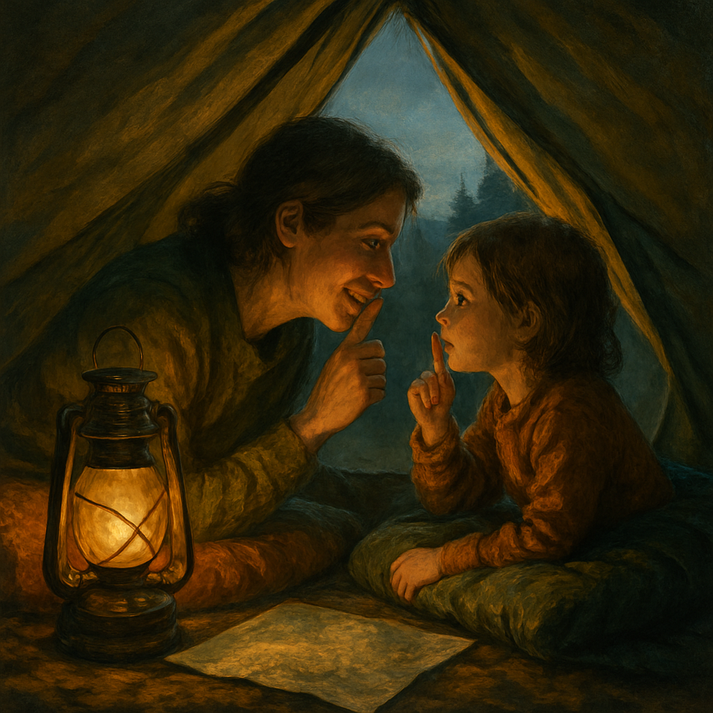 Backyard Camping Whisper paint by numbers